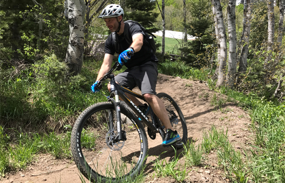 Dr. Holm mountain biking