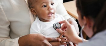 Baby at a doctor appointment