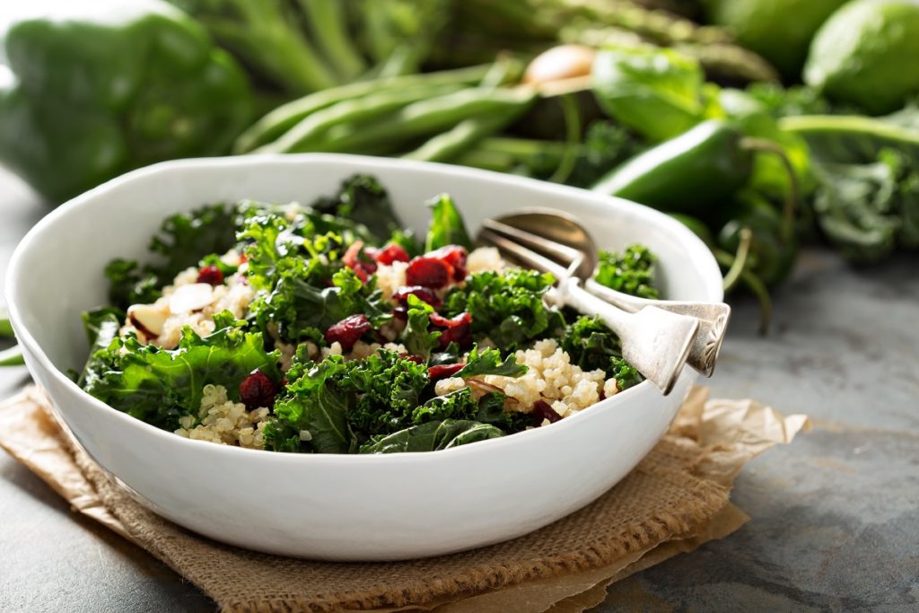 Healthy kale salad