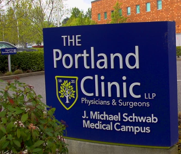 A photo of The Portland Clinic J. Michael Schwab Medical Campus in Tigard.